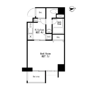 東京都港区芝5【マンション】の間取り