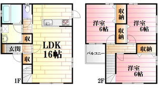 広島県広島市安佐南区川内2【一戸建】の間取り