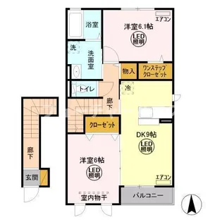 ティアラ D【2階】の間取り