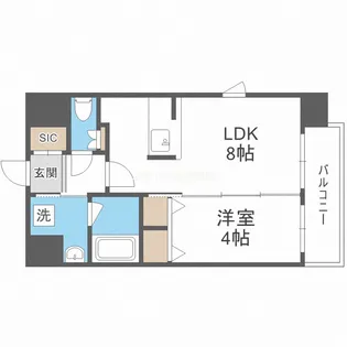 リアライズ花園町駅前【6階】の間取り