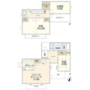 千葉県八千代市保品【一戸建】の間取り