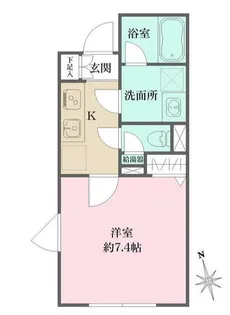 アトリオフラッツ三軒茶屋North【4階】の間取り