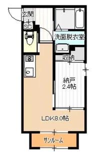 メゾン・フルール【1階】の間取り