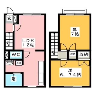 プロミネントII【1階】の間取り