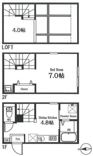 ハーミットクラブハウス京急蒲田の間取り