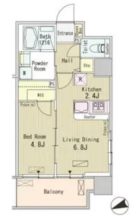 パークフラッツ芝浦【2階】の間取り