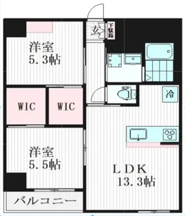 フリーダムファン【8階】の間取り