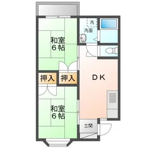 グレース西武【2階】の間取り