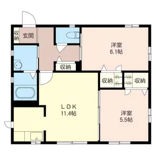 メゾンサチ【2階】の間取り