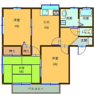 エスポワール入間B【1階】の間取り