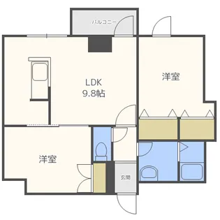 フェリーチェ1°(プリモ)【4階】の間取り