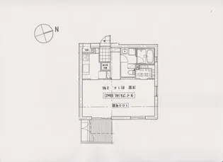 白金台アルビラ【1階】の間取り