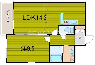 京都府京都市下京区上鱗形町【マンション】の間取り