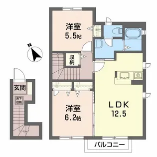 アマーデオ【2階】の間取り