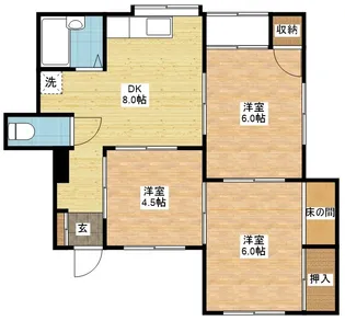 コーポアイランド【1階】の間取り