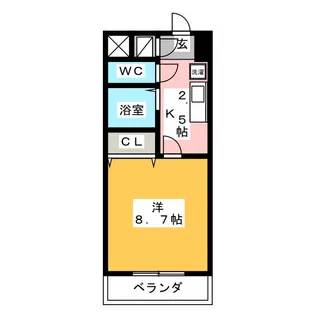 ルミエール青山III【8階】の間取り