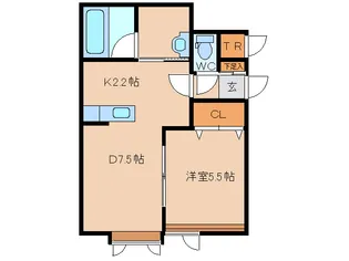 エメロウド A【1階】の間取り