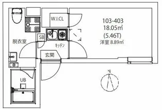 CITY WALK 王子【4階】の間取り