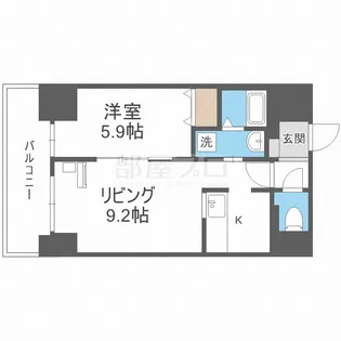 北海道札幌市中央区北七条西19【マンション】の間取り