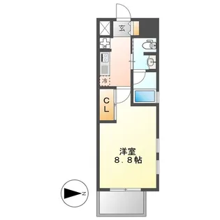 プレシャスコート金山【10階】の間取り