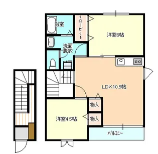 茨城県牛久市さくら台3【アパート】の間取り