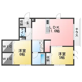 Porte Bonheur【1階】の間取り