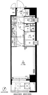 グランフォーレ薬院【12階】の間取り