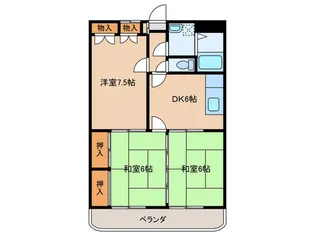 タウンヒル田畑II A棟【5階】の間取り