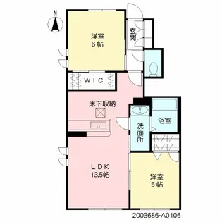 ヴァンベール【1階】の間取り