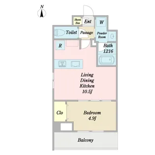 桜レジデンス【1階】の間取り