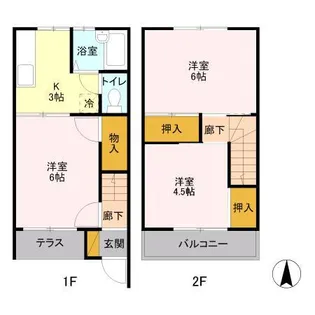 コーポ鈴木 Aの間取り
