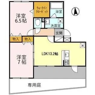 クレールメゾン中野【1階】の間取り