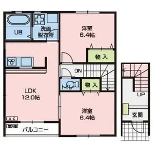 NJ三島町III【2階】の間取り