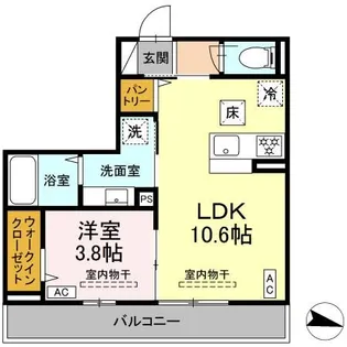 レンブランサ湘南台【1階】の間取り