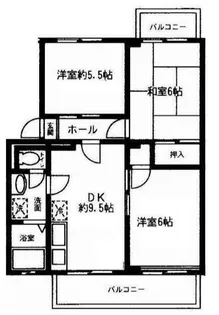 サンビレッジ清瀬A【3階】の間取り