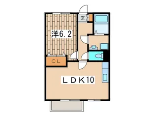 寺の上ハイツ【1階】の間取り