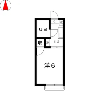 リュ・プラタン 北棟【2階】の間取り