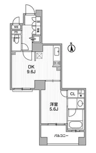 クリオ三田ラ・モード【5階】の間取り