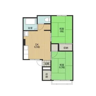 アメリカヤハイツA【1階】の間取り