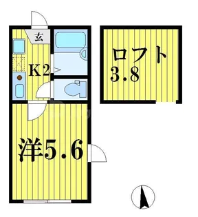 メイプルコート曳舟【1階】の間取り