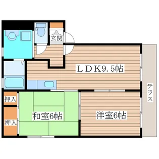 バリュージュ福沼【2階】の間取り