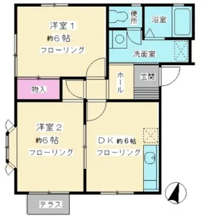 サニーヒルズ【2階】の間取り