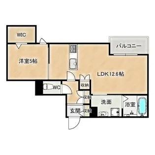 内代レジデンスサウス【1階】の間取り