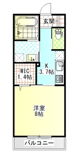 メゾンベール【2階】の間取り