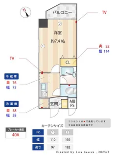 メインステージ秋葉原駅前【7階】の間取り