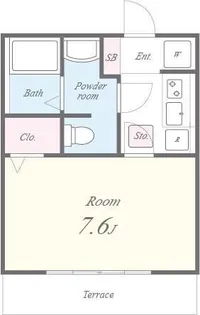 ヴィラージュ志伊II【1階】の間取り