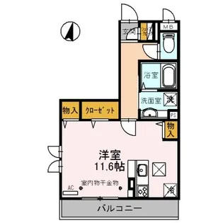 クラール獨協【1階】の間取り