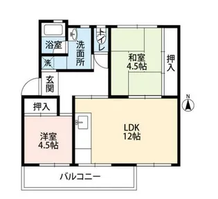 油山14棟201号【2階】の間取り