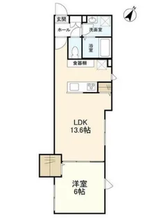ウェルスクエア千歳烏山【1階】の間取り