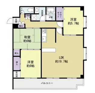 メモリーさくら【2階】の間取り